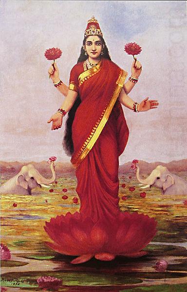 Goddess Lakshmi, Raja Ravi Varma